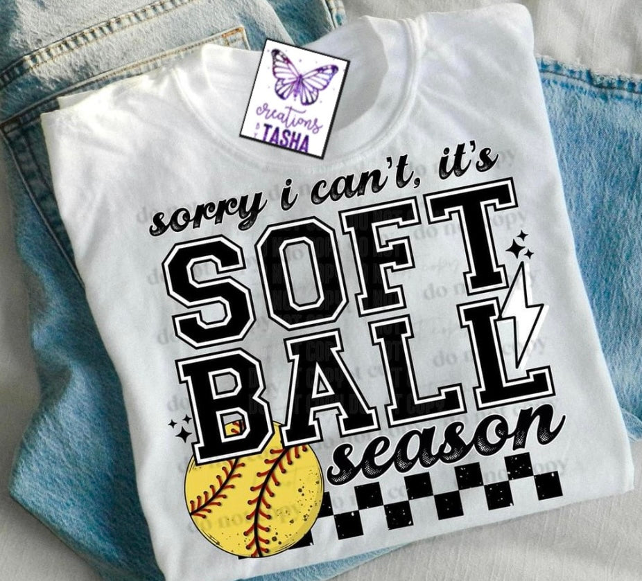 Sorry I can’t it’s softball season