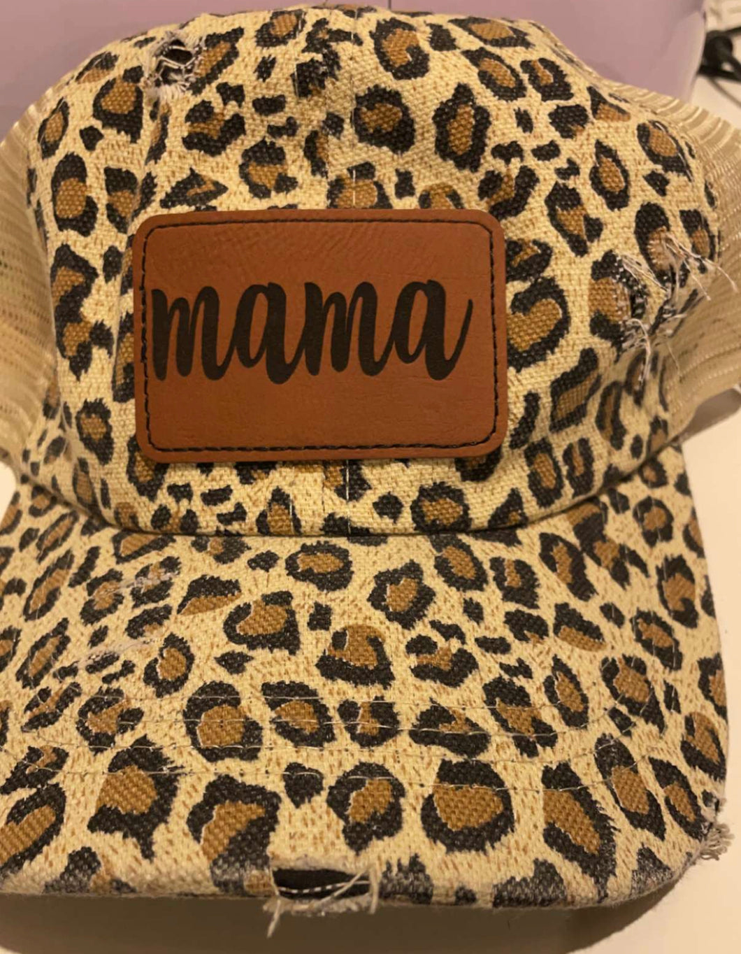 Cheetah Mama hat