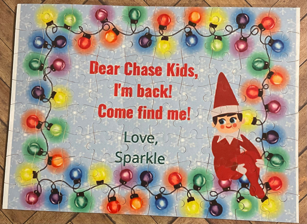 Personalized Return Elf Puzzle